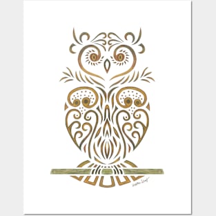 Tribal Owl Posters and Art